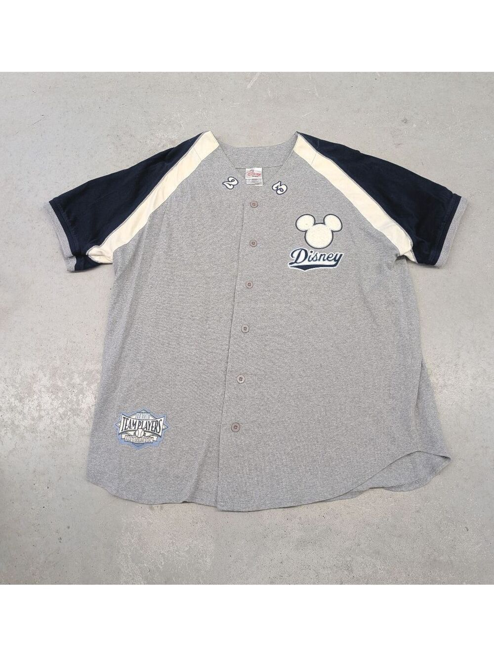 Y2K Vintage Walt Disney Studios Mickey Mouse Baseball Jersey